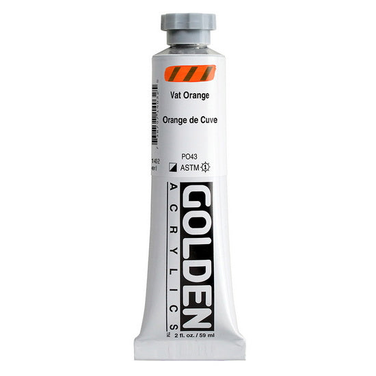 Acrylic heavy body - 2 oz  vat orange  s8