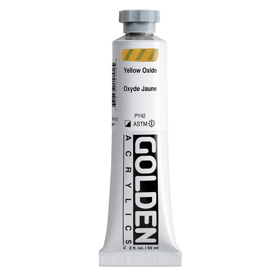 Acrylic heavy body - 2 oz  yellow oxide  s1