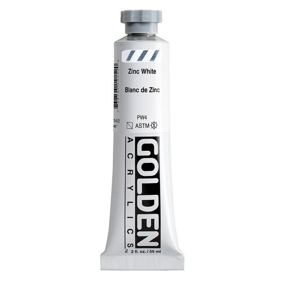 Acrylic heavy body - 2 oz  zinc white  s1