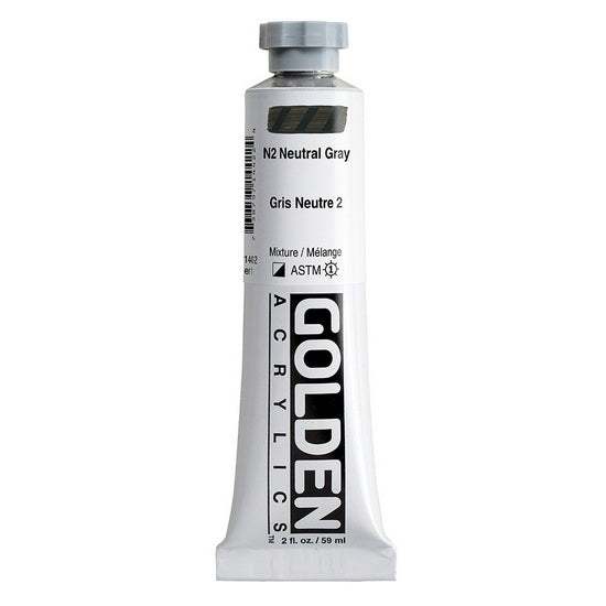 Acrylic heavy body - 2 oz  neutral gray #2  s1