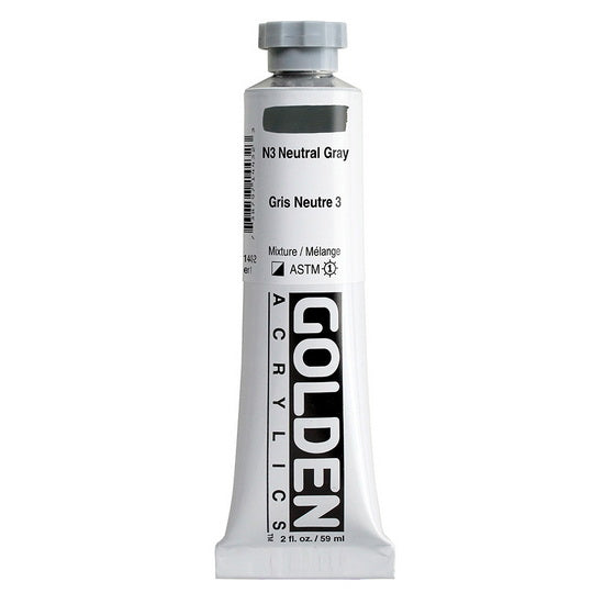 Acrylic heavy body - 2 oz  neutral gray #3  s1