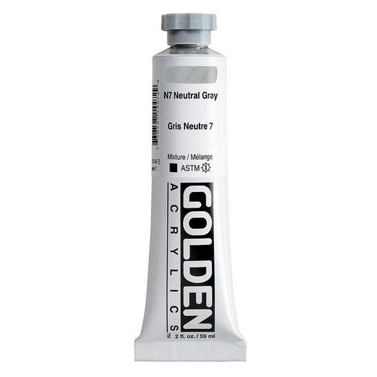 Acrylic heavy body - 2 oz  neutral gray #7  s1