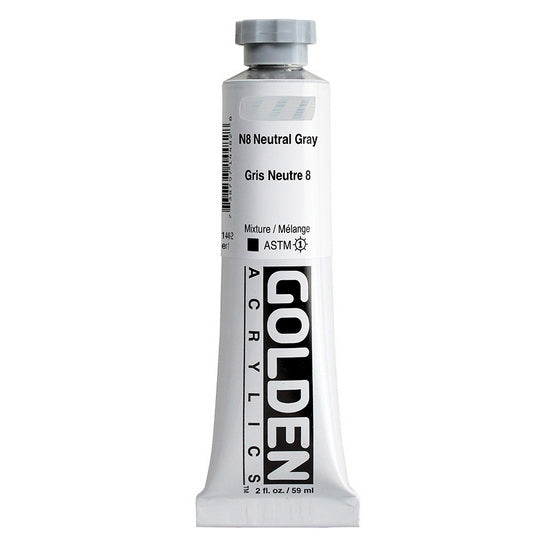 Acrylic heavy body - 2 oz  neutral gray #8  s1
