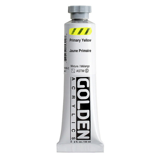 Acrylic heavy body - 2 oz  primary yellow  s2