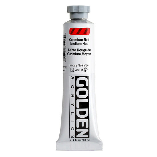 Acrylic heavy body - 2 oz  cadmium red medium hue  s4