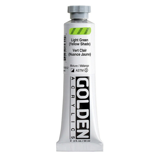 Acrylic heavy body - 2 oz  light green yellow shade  s3