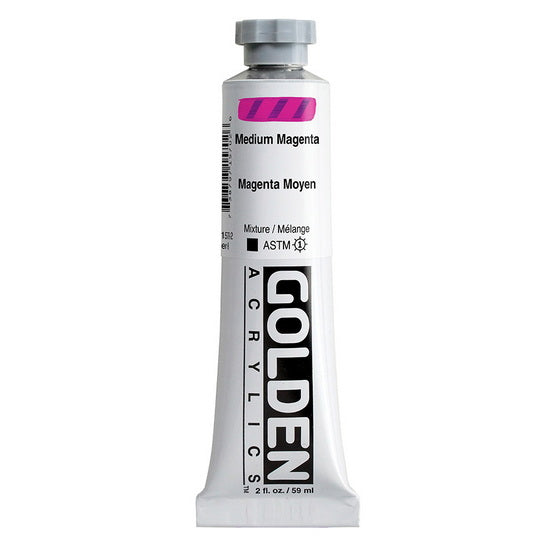 Acrylique haute viscosité - 2 oz  magenta moyen  s6