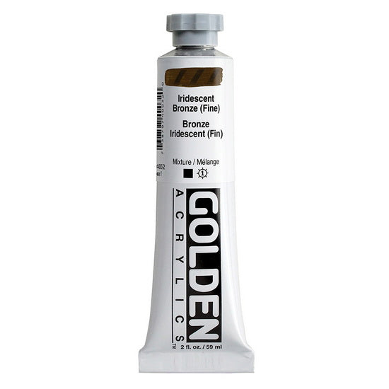 Acrylic heavy body - 2 oz  iridescent bronze fine  s7