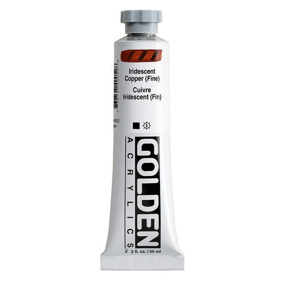 Acrylic heavy body - 2 oz  iridescent copper fine  s7