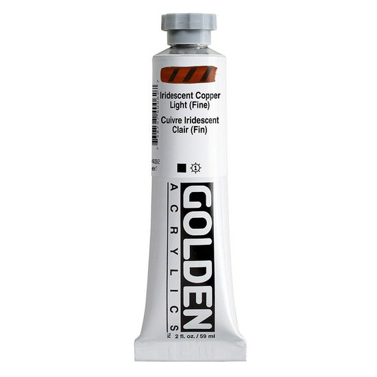 Acrylic heavy body - 2 oz  iridescent copper light fine  s7