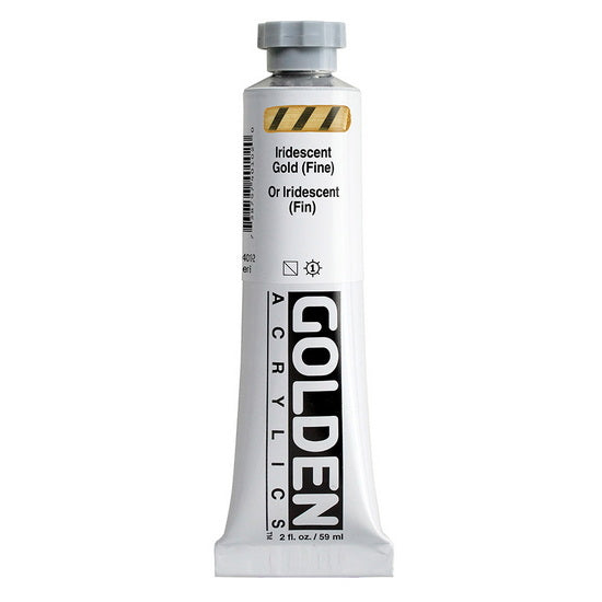 Acrylic heavy body - 2 oz  iridescent gold fine  s6