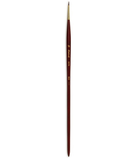 Acrylic paintbrush - synthetic - sepia - round #2/0