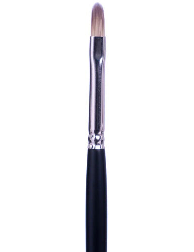 Brush Short Handle/Synthetic Bristle Filbert - #4