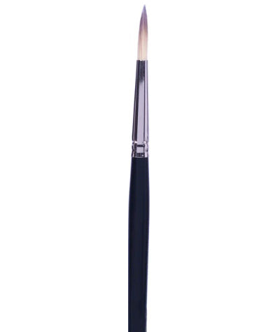 Brush Short Handle/Synthetic Bristle Round - #5/0