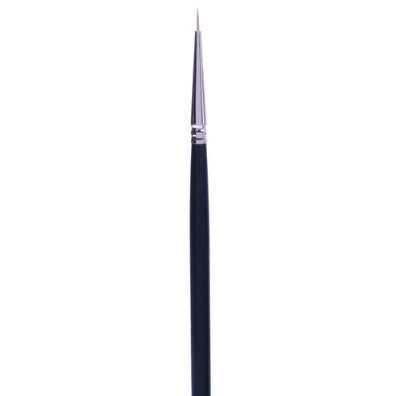 Brush Short Handle/Synthetic Bristle Round - #0
