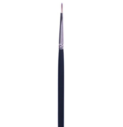 Brush Short Handle/Synthetic Bristle Round - #2