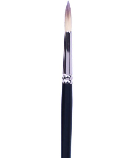 Brush Short Handle/Synthetic Bristle Round - #8