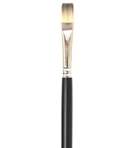 Brush Long Handle/Synthetic Bristle Bright - #10