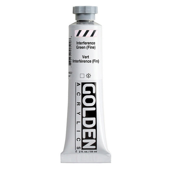 Acrylic heavy body - 2 oz  interference green fine  s7