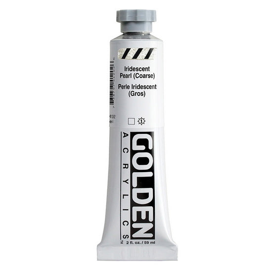 Acrylic heavy body - 2 oz  iridescent pearl coarse  s4