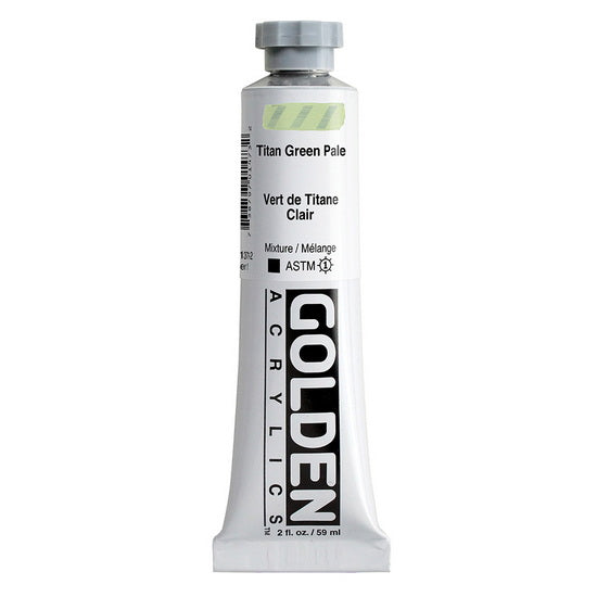 Acrylic heavy body - 2 oz  titanium green light  s1