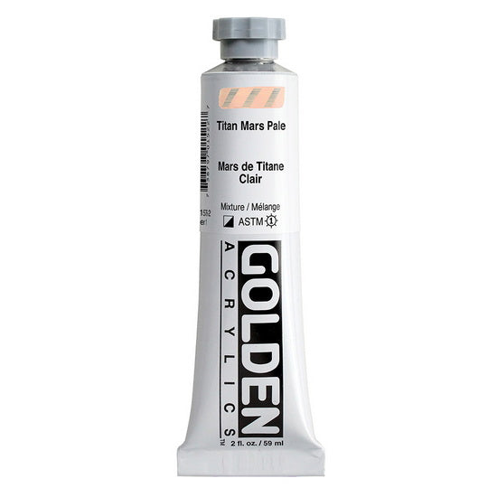 Acrylic heavy body - 2 oz  titanium mars light  s1