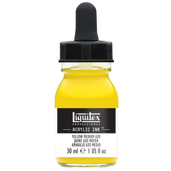 Acrylic Ink Yellow Medium Azo - 30ml