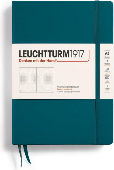 Notebook dotted a5 251p pacific green
