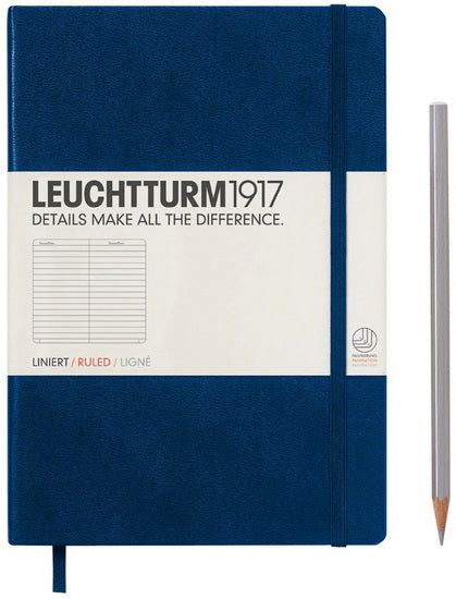 Notebook ruled a5 251p navy
