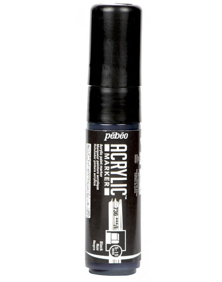 Acrylic marker - decomarker - 5-15mm - black
