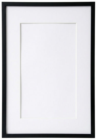 Photo frame wood black - 18x24 mat 12x18