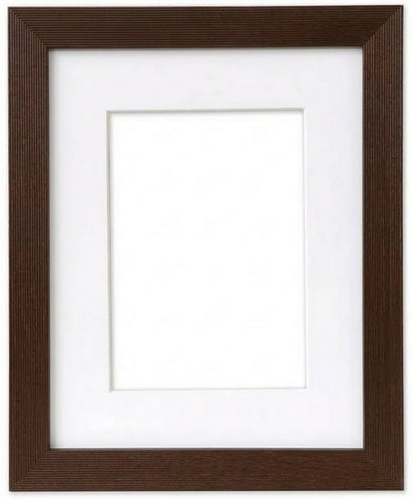 Cadre en bois 2 en 1 brun foncé - 11x14po pp 8x10po
