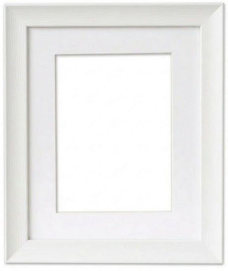 2-In-1 Frame White Wood - 16x20" mat 11x14"