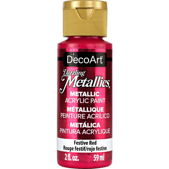 Americana Acrylic  Dazzling Metallics Festive Red - 60ml
