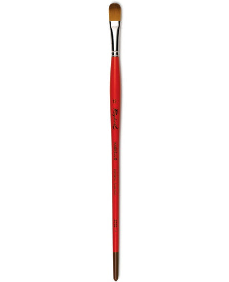 Acrylic paintbrush - synthetic - kaërell - worn round #12