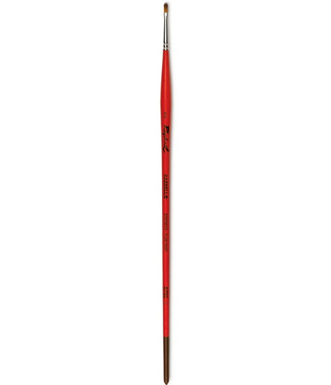 Acrylic paintbrush - synthetic - kaërell - worn round #2
