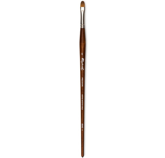 Acrylic paintbrush - synthetic - precision - filbert #6