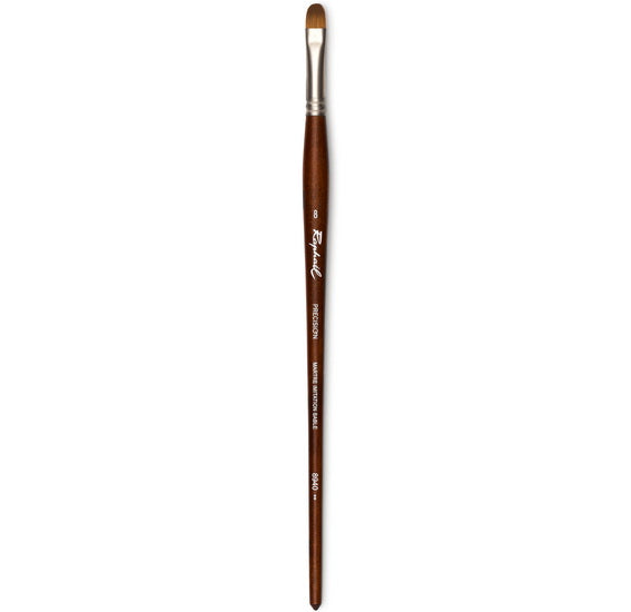 Acrylic paintbrush - synthetic - precision - filbert #8