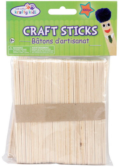 100 Sticks - natural - 0.95cm - 11.4cm