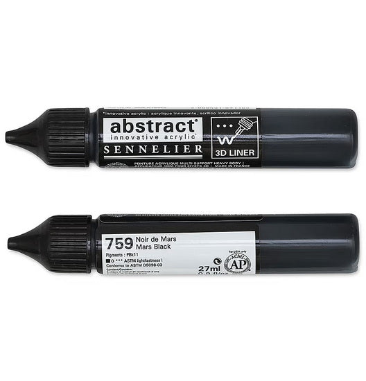 Acrylic marker - abstract - 27ml - mars black
