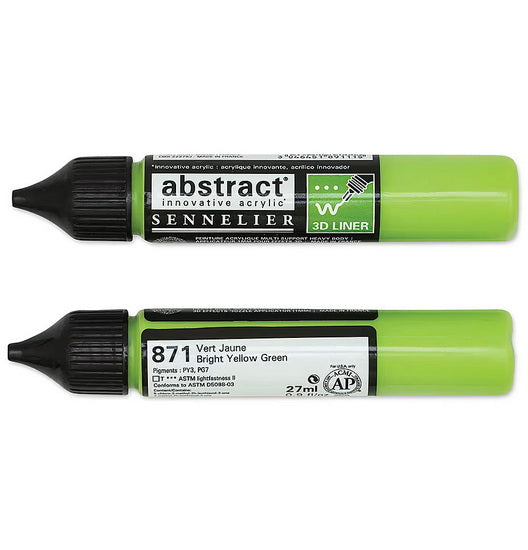 Acrylic marker - abstract - 27ml - yellow green