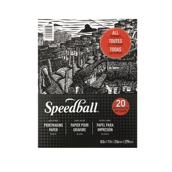 Printmaking paper pad - 8.5x11in