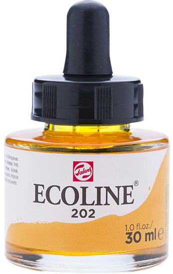 Ecoline Watersoluble Ink  Deep Yellow-30ML