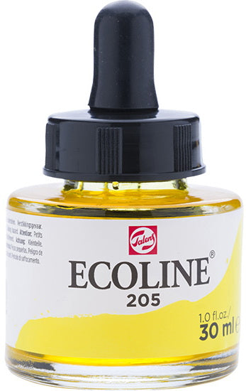 Ecoline Watersoluble Ink  Lemon Yellow-30ML