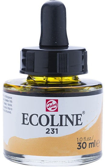 Ecoline Watersoluble Ink  Gold Ochre-30ML