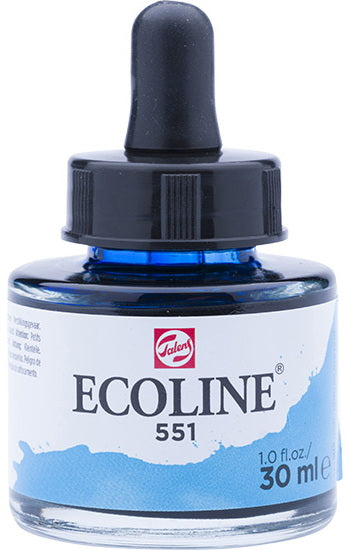 Ecoline Watersoluble Ink Sky Blue Light-30ML