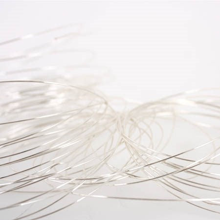 Round german style wire - 0.81mm - silver - 6m