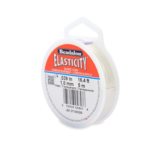 Fil elastique - 1mm - transparent - 5m