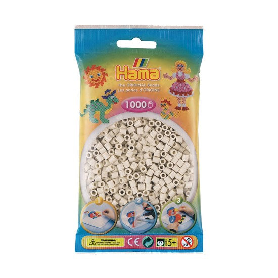 Ens. 1 000 perles Blanc calcaire