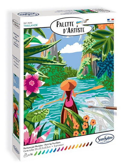 Palette d'artiste : lagon en Thaïlande